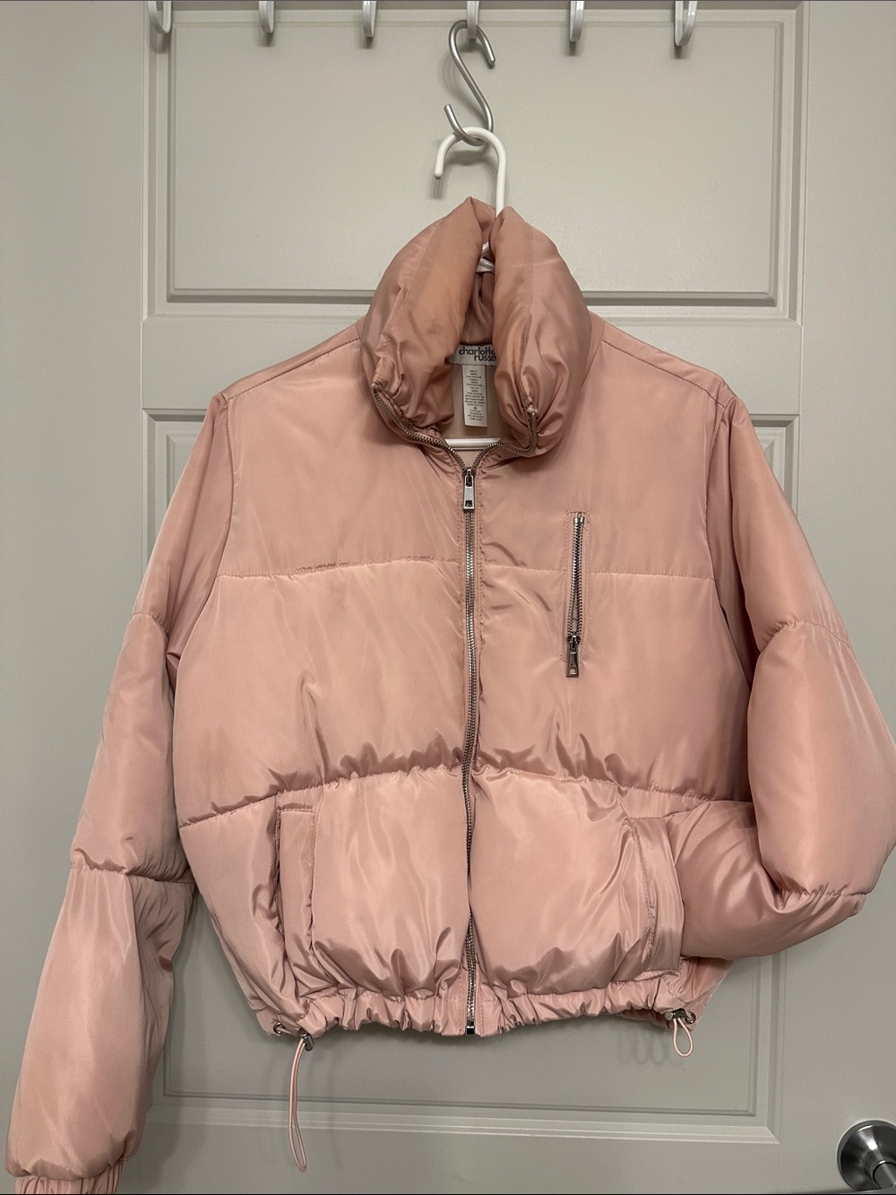 Charlotte Russe Blush Pink Puffer Jacket
